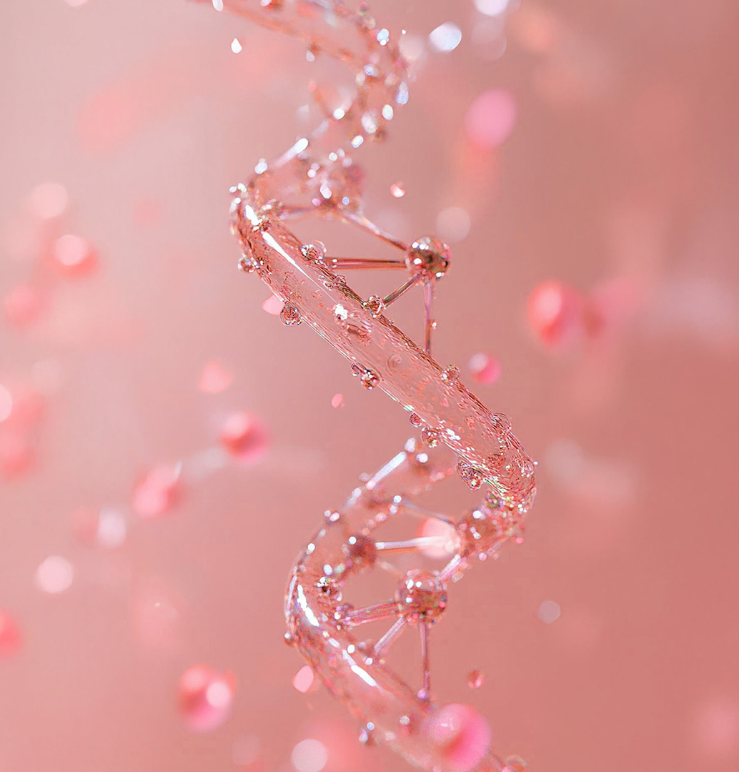 Special pink solution ampoule